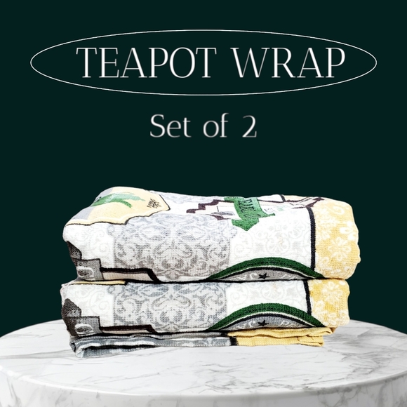 🆕️ Kitchen Teapot Tea Towels Modern Flare with a Vintage Look set of 2 - Picture 2 of 14